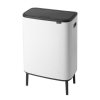 Kosz TOUCH BIN HI BO 2x30L White